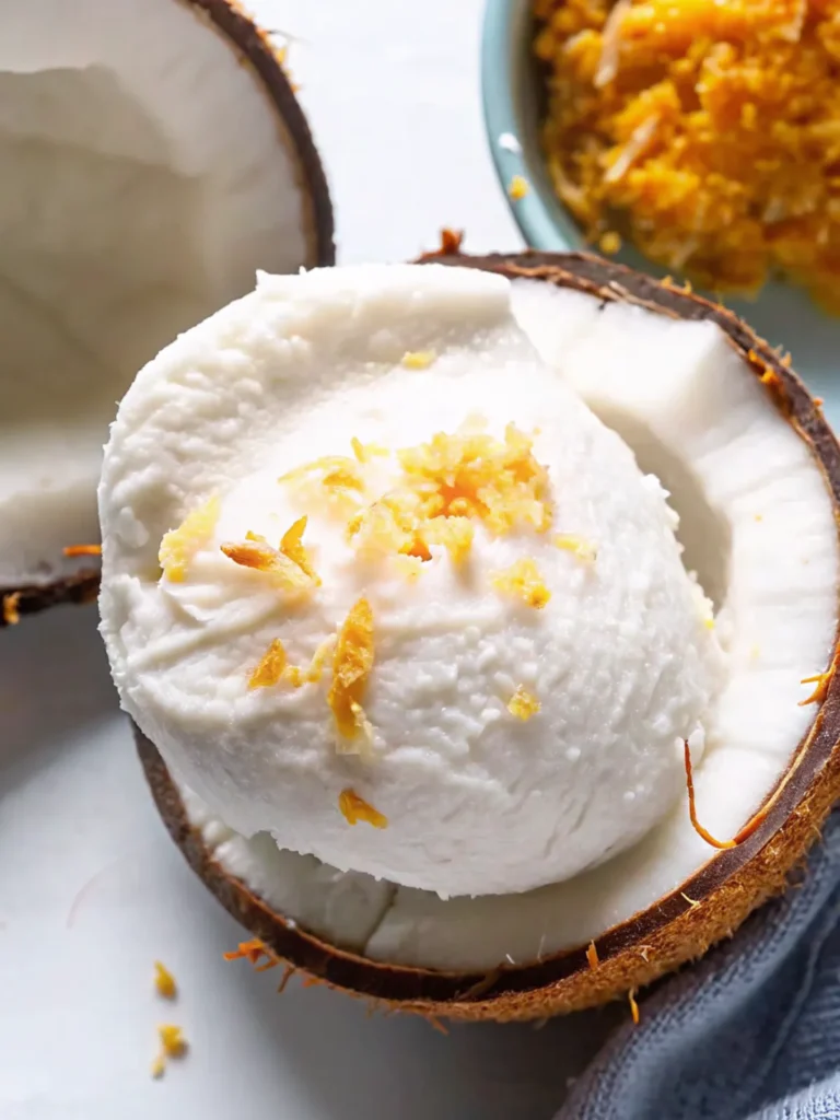 Homemade Ice Cream with Coconut Milk