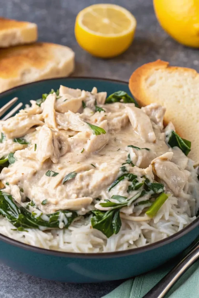 Slow Cooker Lemon Herb Chicken and Rice